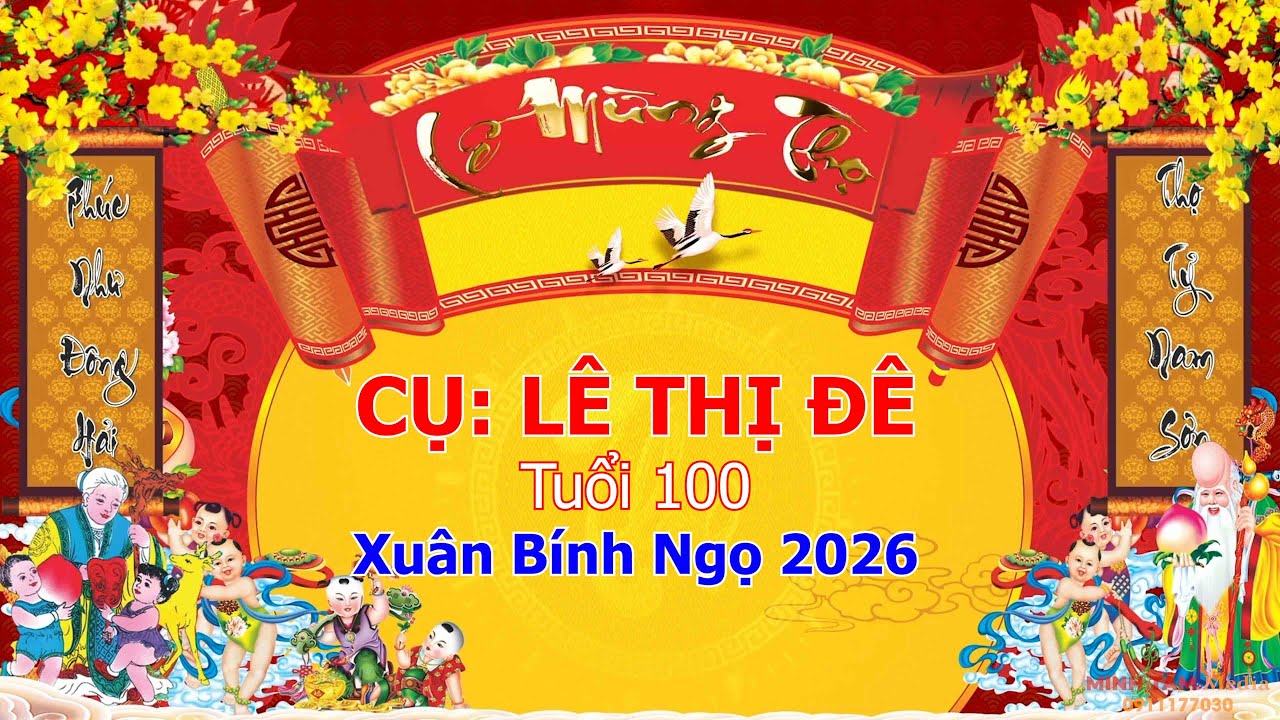 LỄ MỪNG THƯỢNG THƯỢNG THỌ CỤ LÊ THỊ ĐÊ TUỔI 100