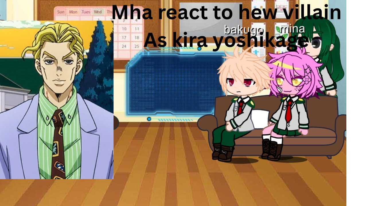 Class 1A react to new villain as kira yoshikage  / 2X speed/