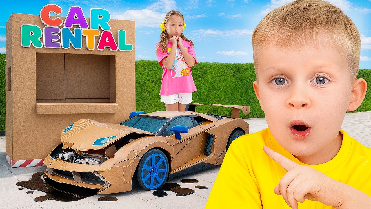CARDBOARD CAR CHALLENGE! 🚗💨