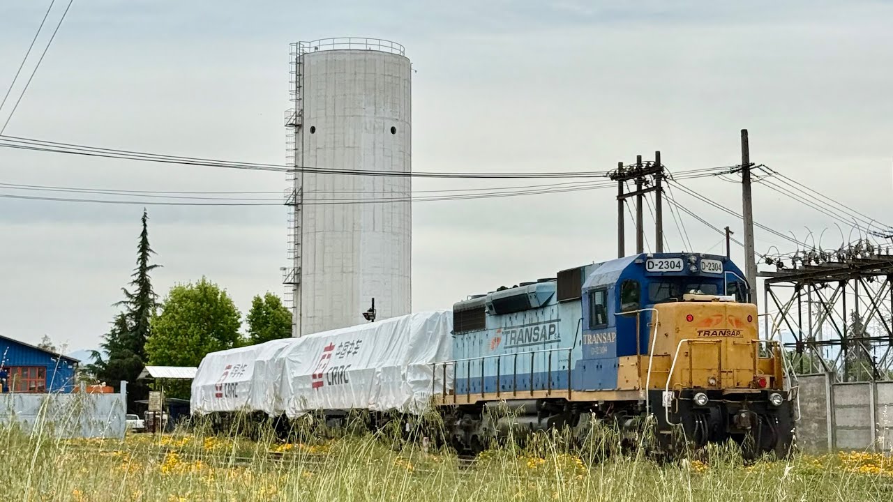 (4K/60fps HDR) Traslado de Locomotoras CRRC para TRANSAP, D-3351 y D-3352