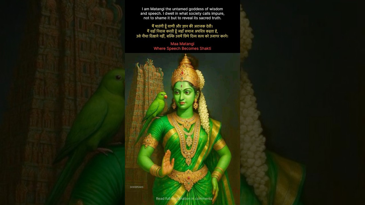 Maa Matangi &mdash; The Voice of the Unspoken #matangimaa #matangimandir #youtubeshorts #shorts #matangi
