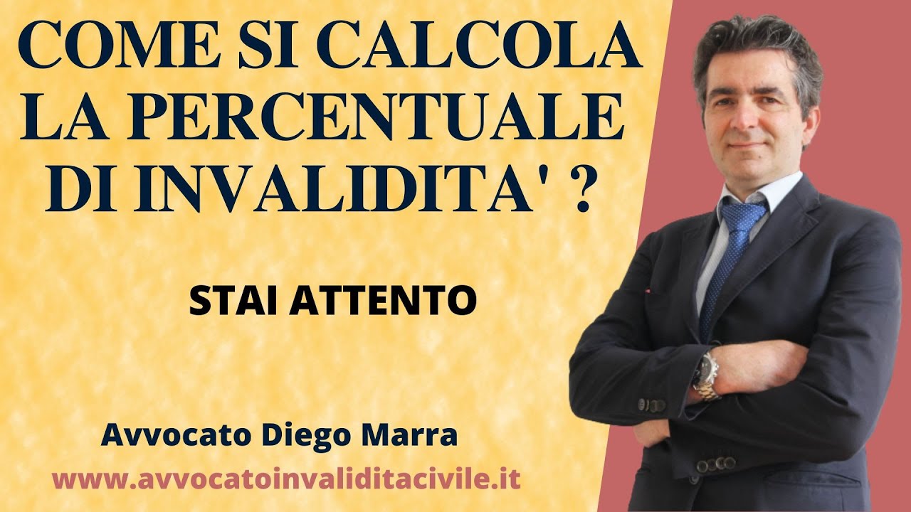 Come si calcola la percentuale di invalidità sulle patologie?