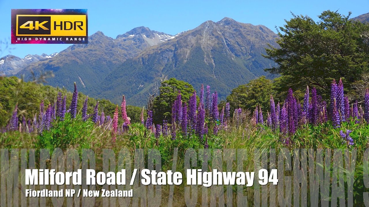 NEW ZEALAND / Milford Road  / State Highway 94 / 4K