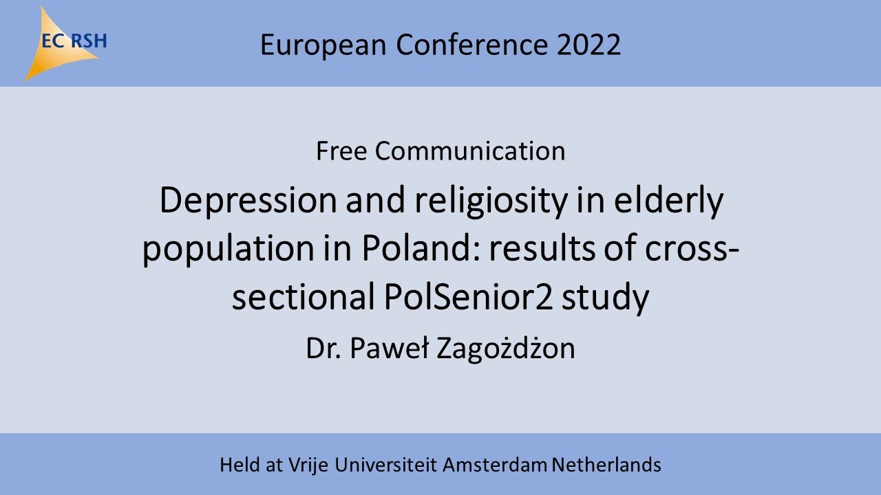 Depression and religiosity in elderly population in Poland - Paweł Zagożdżon