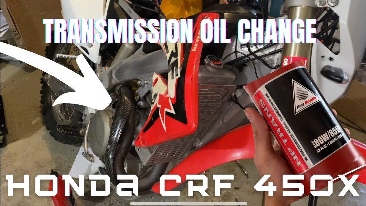 Замена трансмиссионного масла/моторного масла на мотоцикле Honda CRF450X