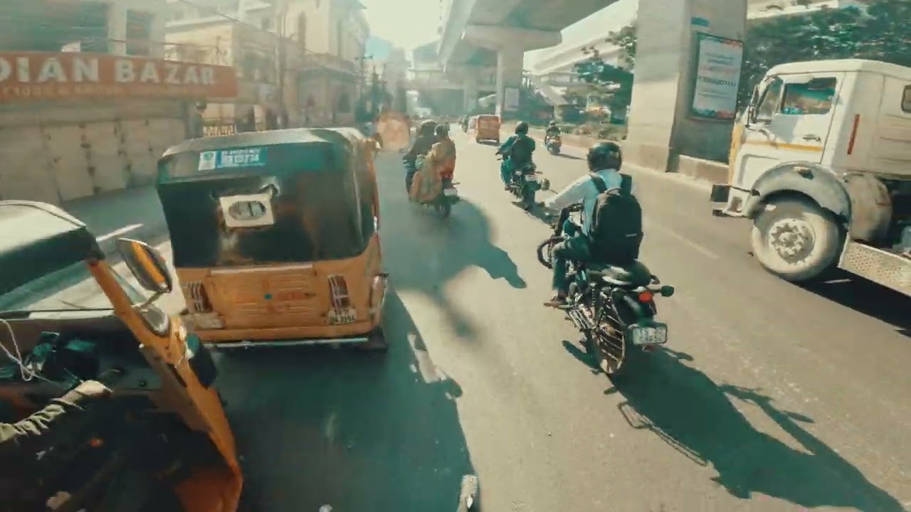 Uncut 5min 13sec from Punjagutta | Cycle To Work - Week 117 - Day 1
