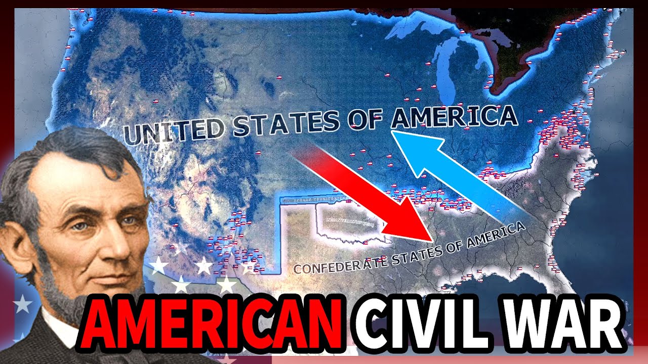 The American Civil War-HOI4 Timelapse