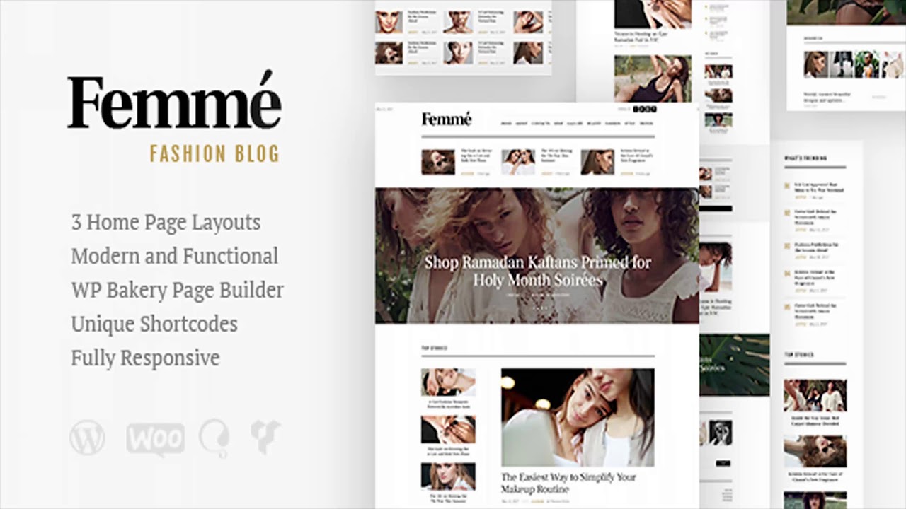 Femme - An Online Magazine & Fashion Blog WordPress Theme | Themeforest Website Templates and Themes