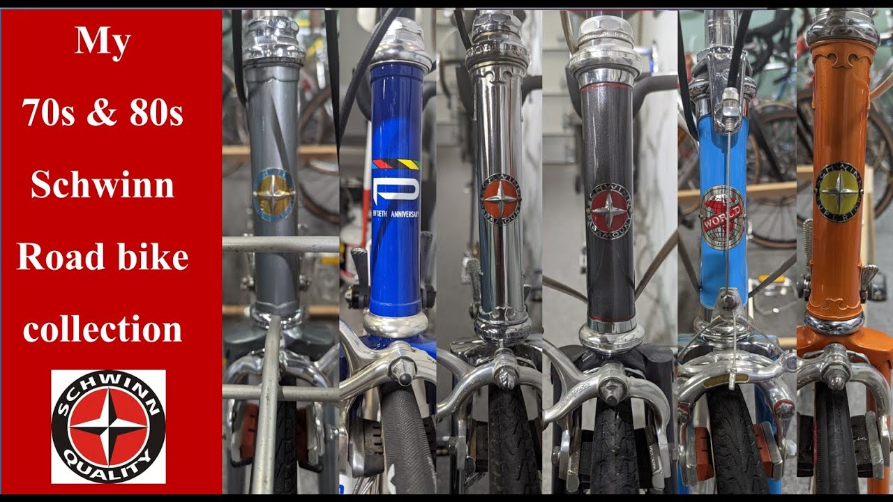 My Vintage Schwinn road bike collection 70s 80s restorations