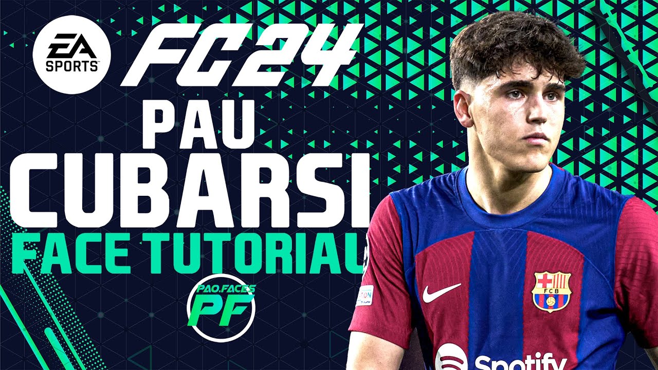 EA FC 24 PAU CUBARSI FACE + STATS -  Pro Clubs Face Creation - CAREER MODE - LOOKALIKE