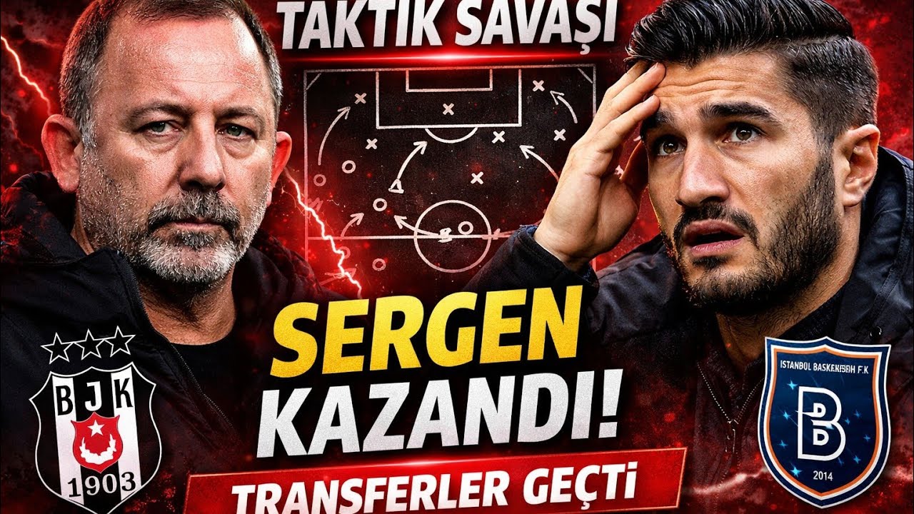 Başakşehir 2-3 Beşiktaş Maç Sonu Apoletli Sergen Hocaya 