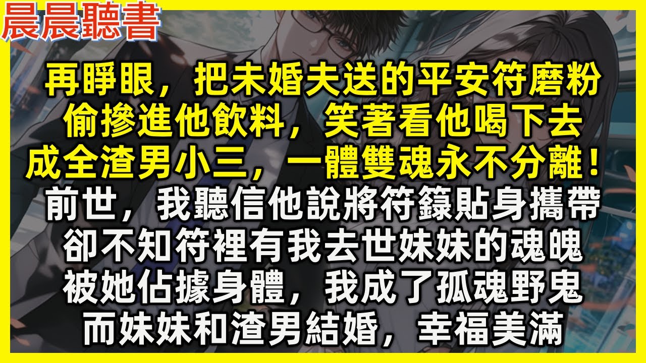 【重生爽文】再睜眼，把未婚夫送的平安符磨粉，偷摻進他飲料，笑著看他喝下去，成全渣男小三，一體雙魂永不分離！前世，我聽信他說將符籙貼身攜帶，卻不知符裡有我去世妹妹的魂魄，被她佔據身體，我成了孤魂野鬼
