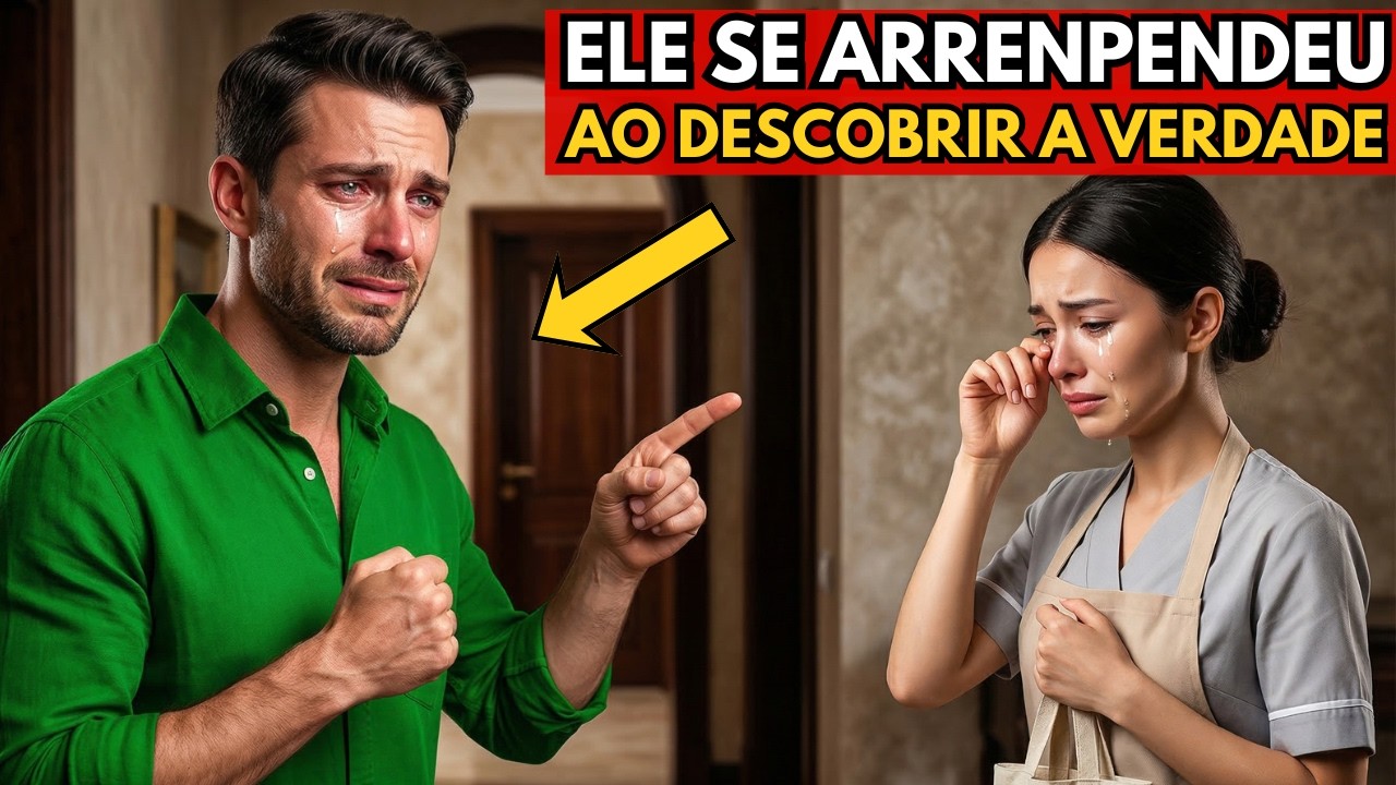 Milionário Viúvo EXPULSOU a FAXINEIRA da mansão... a carta que ela deixou  o fez se ARREPENDER