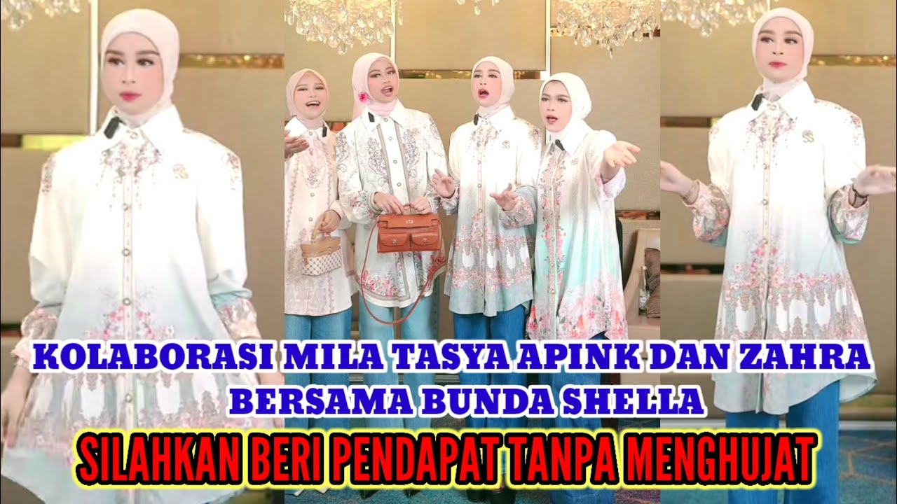 KOLABORASI MILA, TASYA, APINK, DAN ZAHRA BERSAMA BUNDA SHELLA HARI INI. 