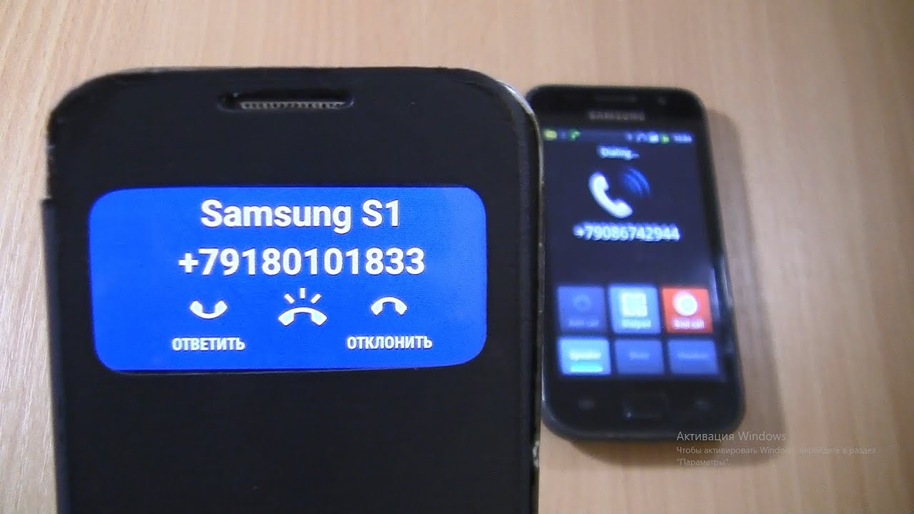 Over the Horizon Incoming + Outgoing call at the Same Time 2 Samsung Galaxy S4 Mini+S1 in 2022