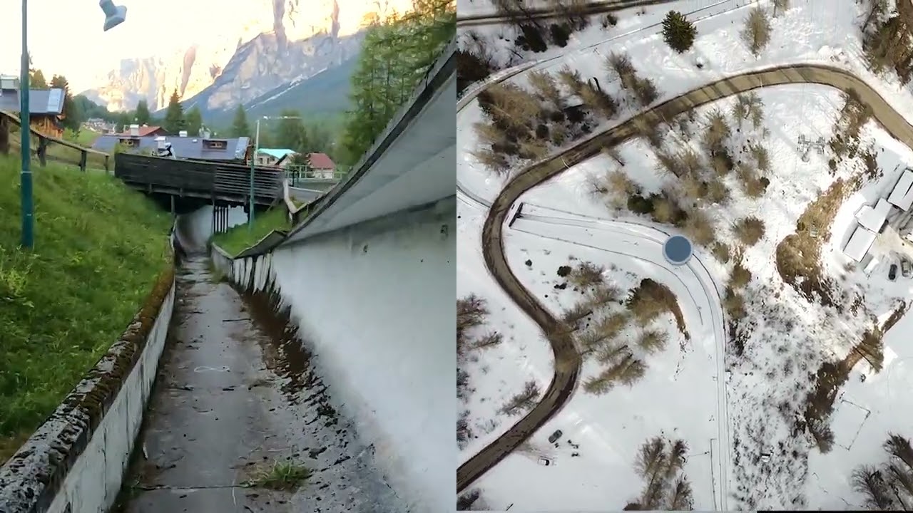 La pista di bob di Cortina D'Ampezzo 2021