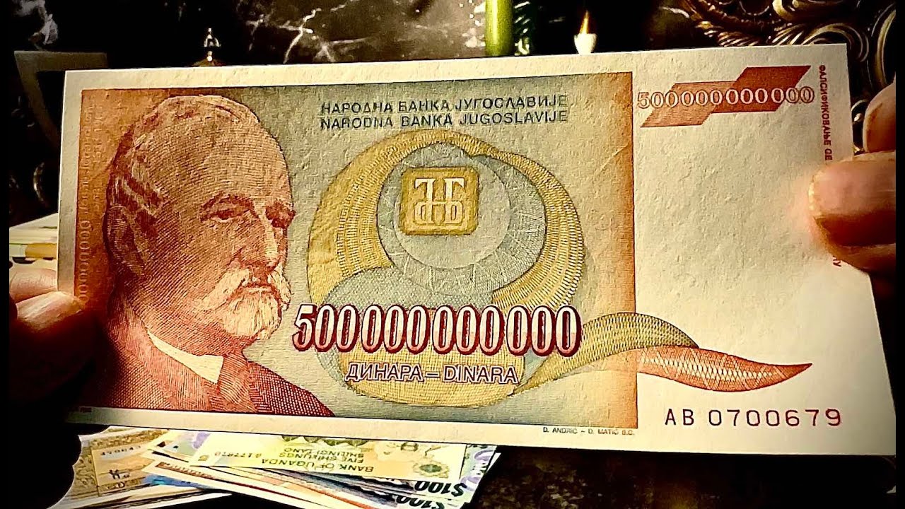 Yugoslavia 500 Billion Dinars (1993) | Hyperinflation Banknote ASMR History