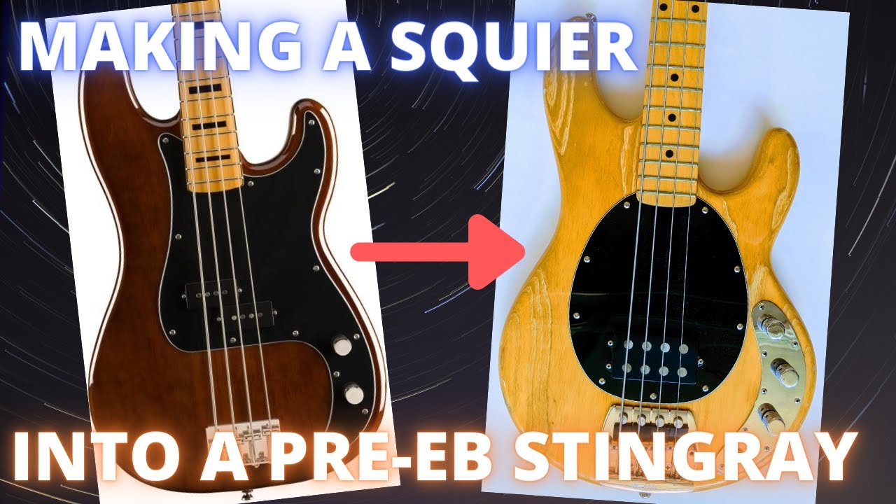 Making a Squier Bass into a Pre-EB Stingray
