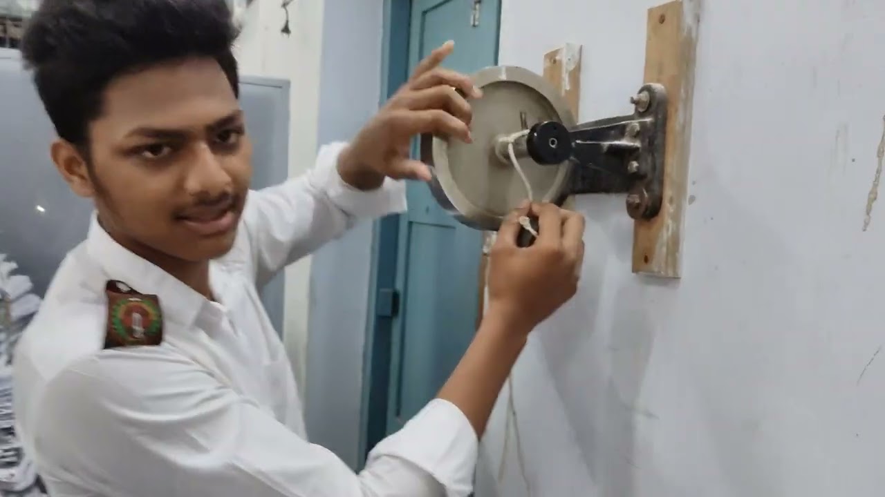 Physics Practical Fly Wheel জড়তার ভ্রামক -০১