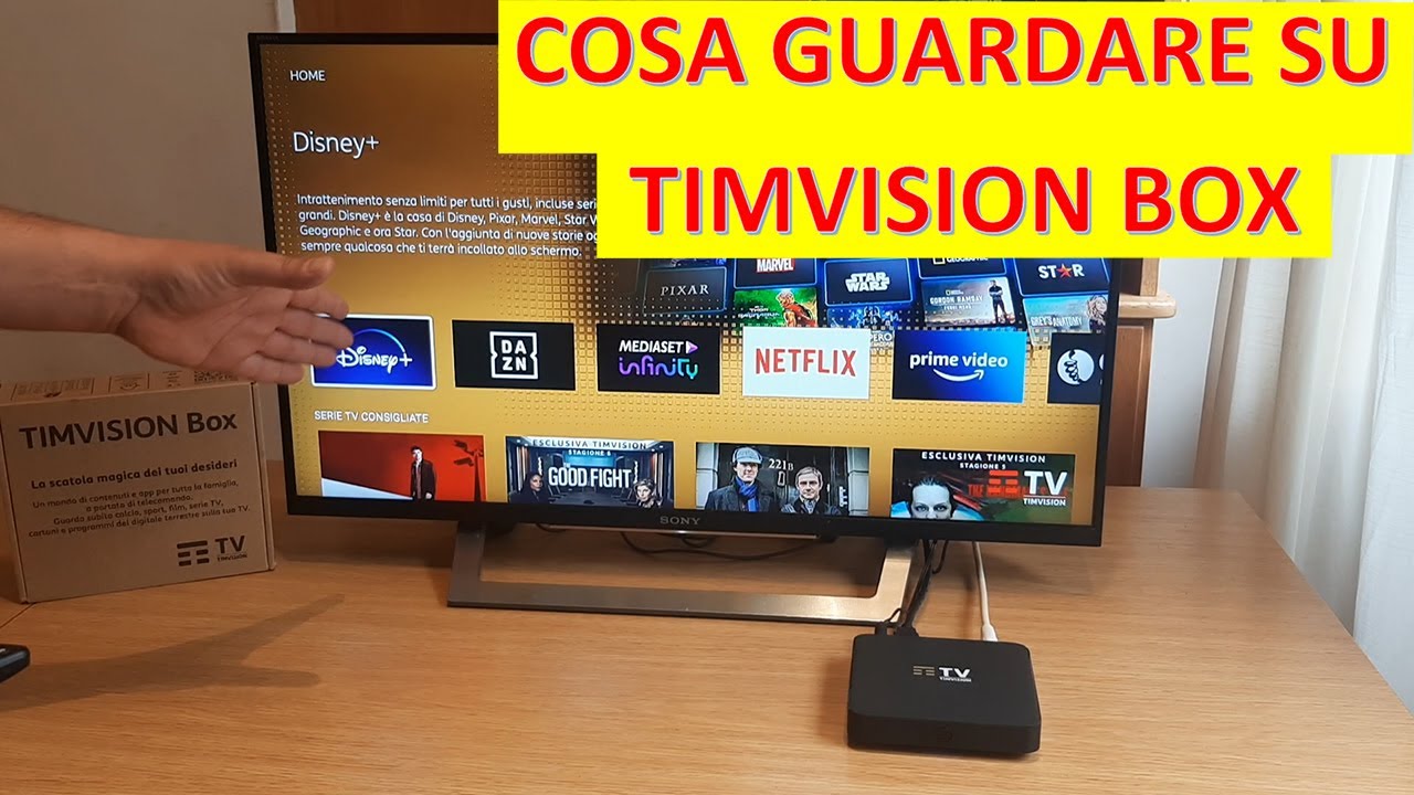 Cosa guardare su TIMVISION Box - Nuovo decoder 2022 DAZN - Netflix - Disney plus
