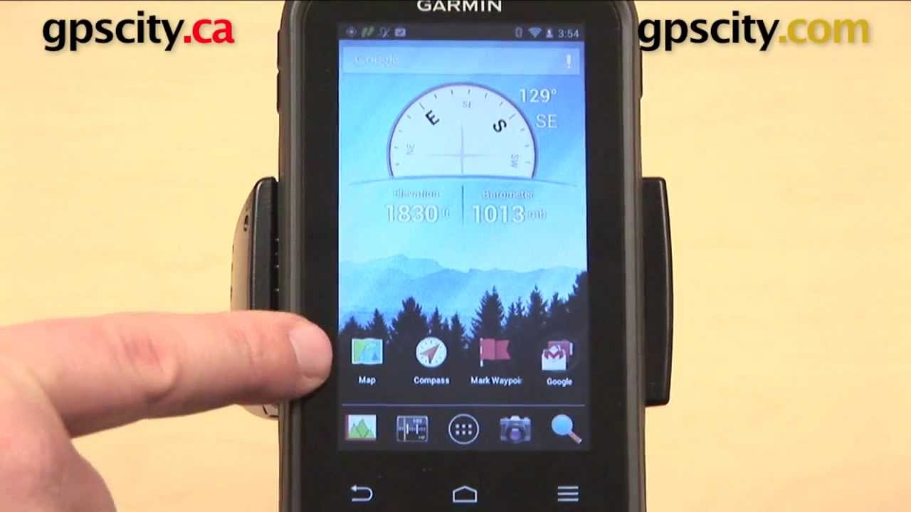 Garmin Monterra: Customizing the Main Menu with GPS City