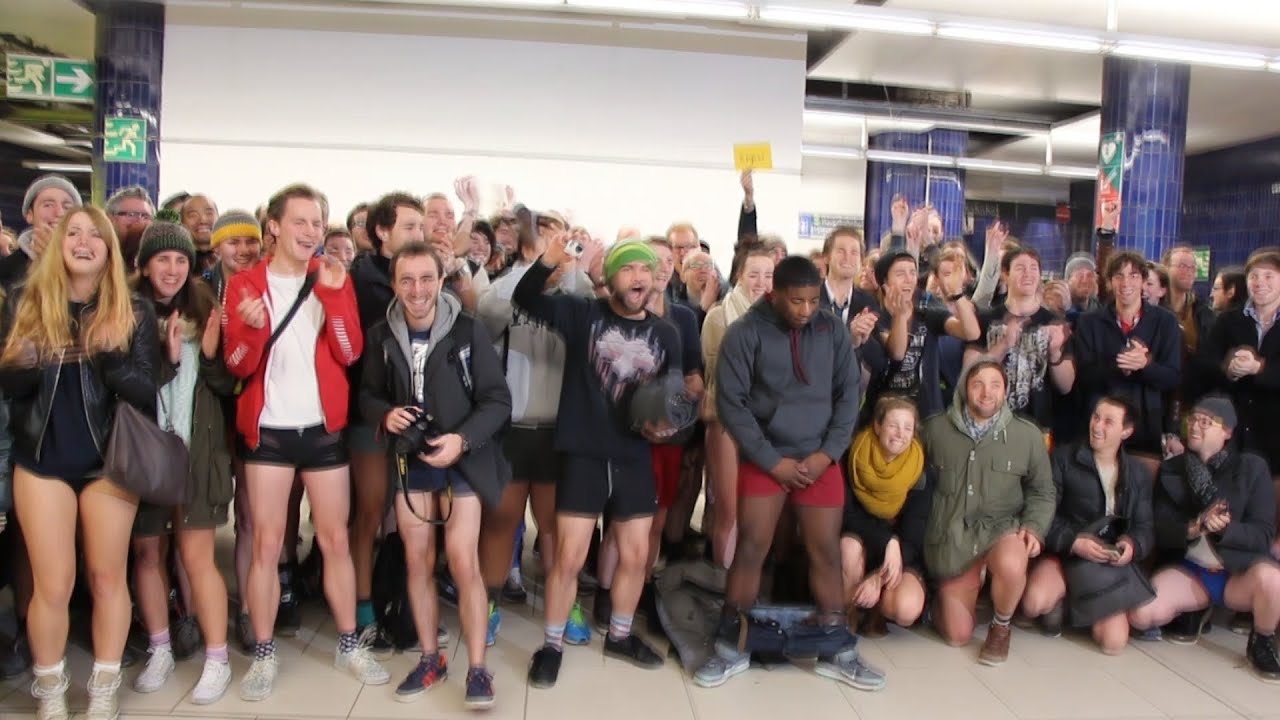 No Pants Subway Ride 2014 München Munich (12.01.2014)