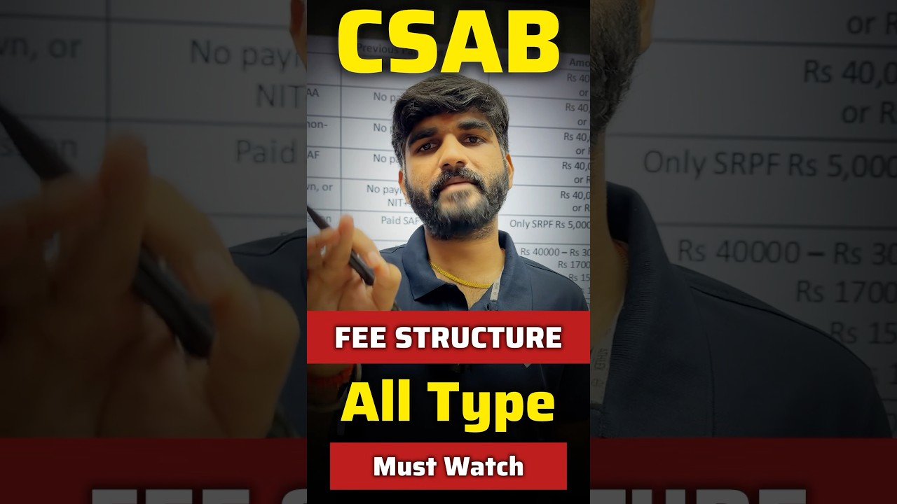 CSAB Counselling 2025 Important Official Update🚨| CSAB Counselling Fees |CSAB Counselling Procedure