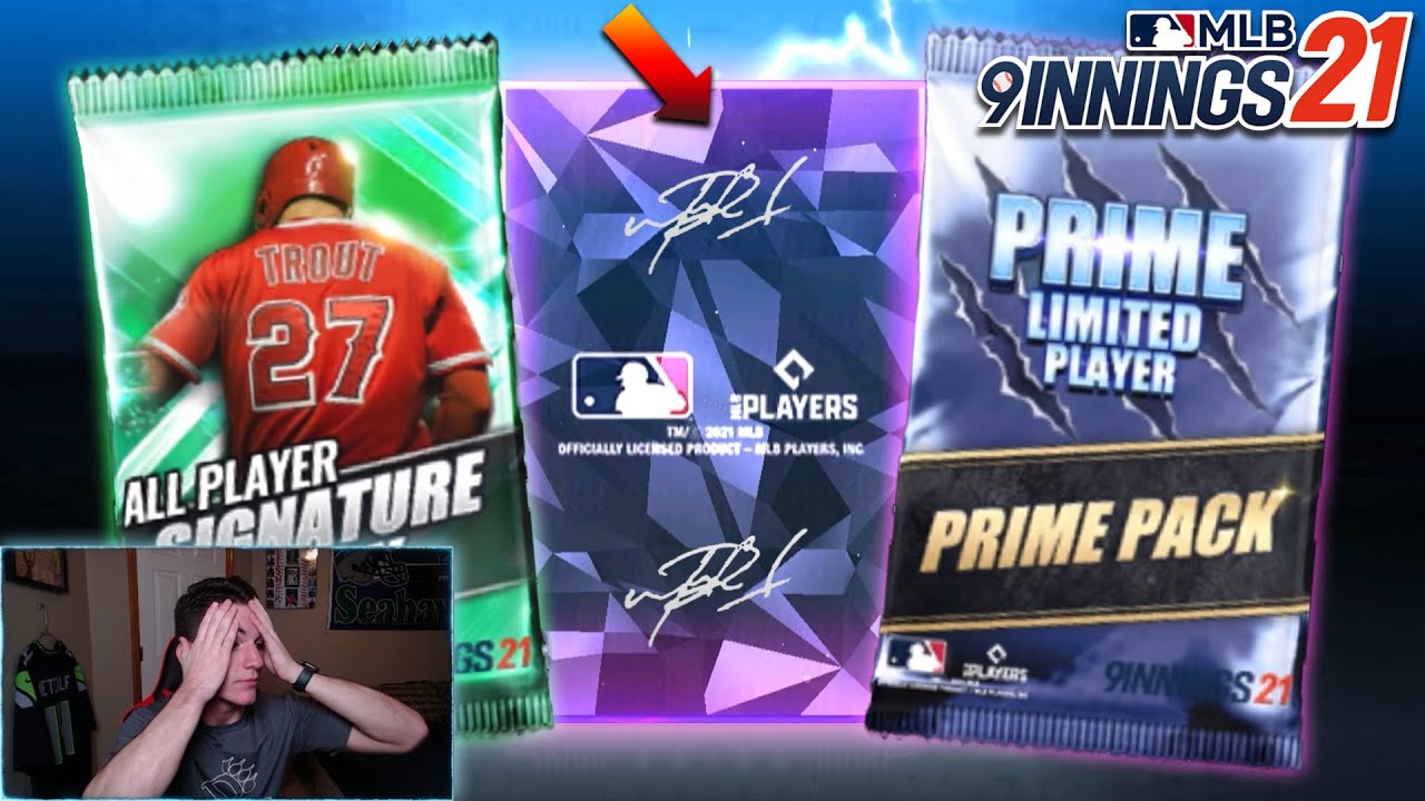 WE PULLED A DIAMOND SIGNATURE AND PRIME PLAYER! INSANE PACK OPENING!! MLB 9 Innings 21
