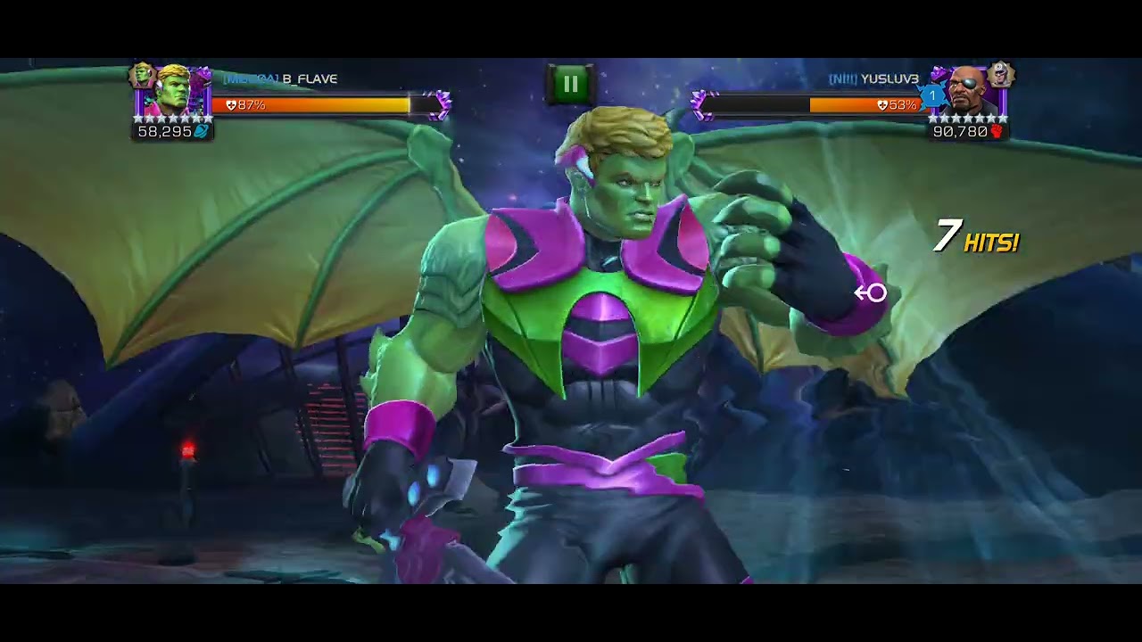 Mcoc - Alliance War 2 - Hulkling Vs Nick Fury - Node 5
