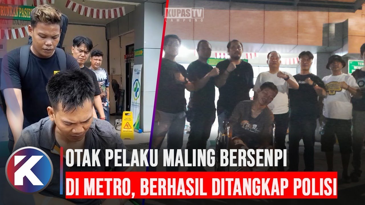 Otak Pelaku Maling Bersenpi yang Viral di Metro Tertangkap, Rekam Jejaknya Bikin Ngeri