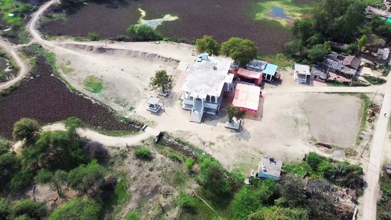 Dji mini 3 maa goriya dai mandir bhadehdu village full  view 