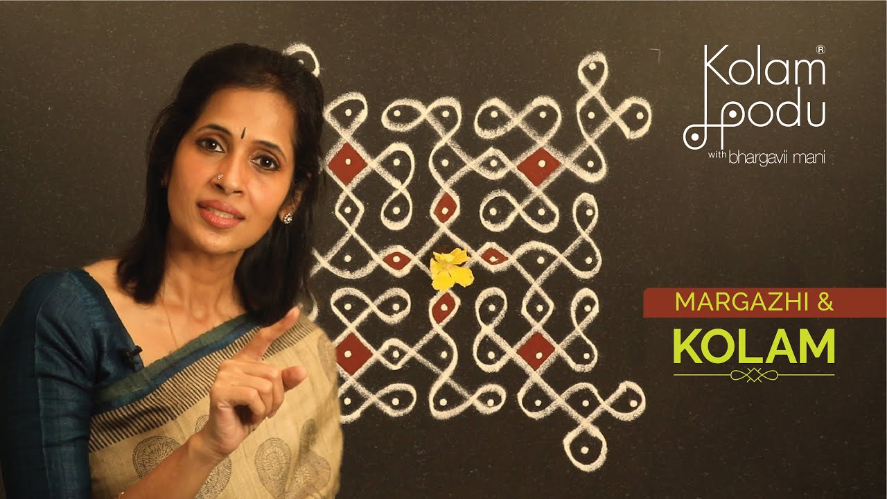 YATEE || MARGAZHI DAY 9 || MARGAZHI & KOLAM || NERPULLI KOLAM || FESTIVAL KOLAM