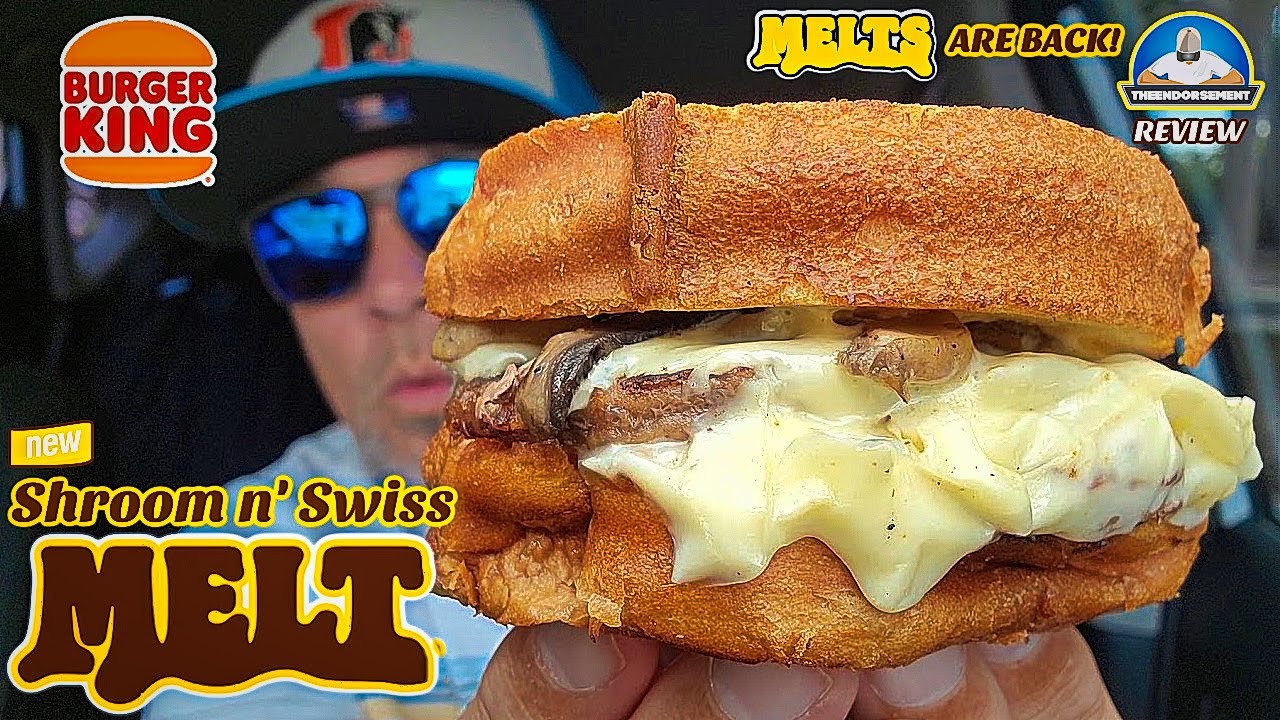 Burger King® Shroom n' Swiss Melt Review! 🍄🧀 | Melts Are BACK! | theendorsement