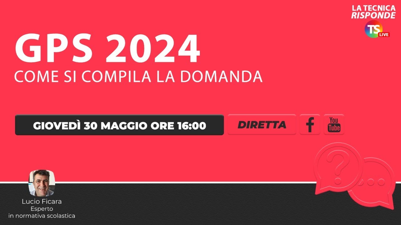 Gps 2024, tutte le info utili per la compilazione della domanda