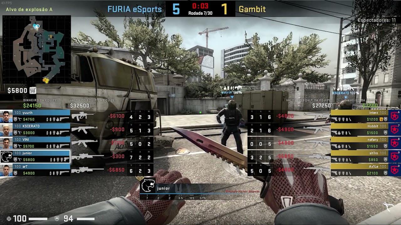 Pov junior (30/15) CS GO DEMO - OVERPASS - 16 FURIA VS 14 GAMBIT (BLAST Premier Showdown 17/04/2021)