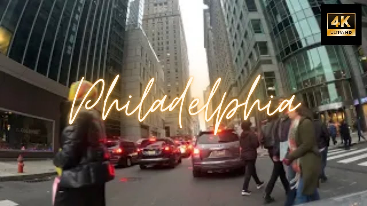 Afternoon drive Center City,  Philadelphia, PA |4K| (Part 2)