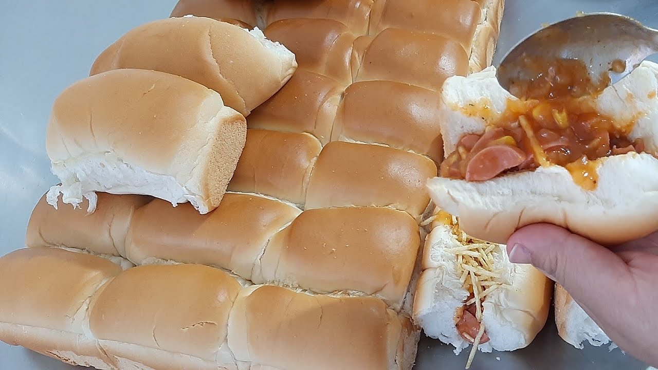 Pão de cachorro quente! Massa/ recheios/ super econômico!