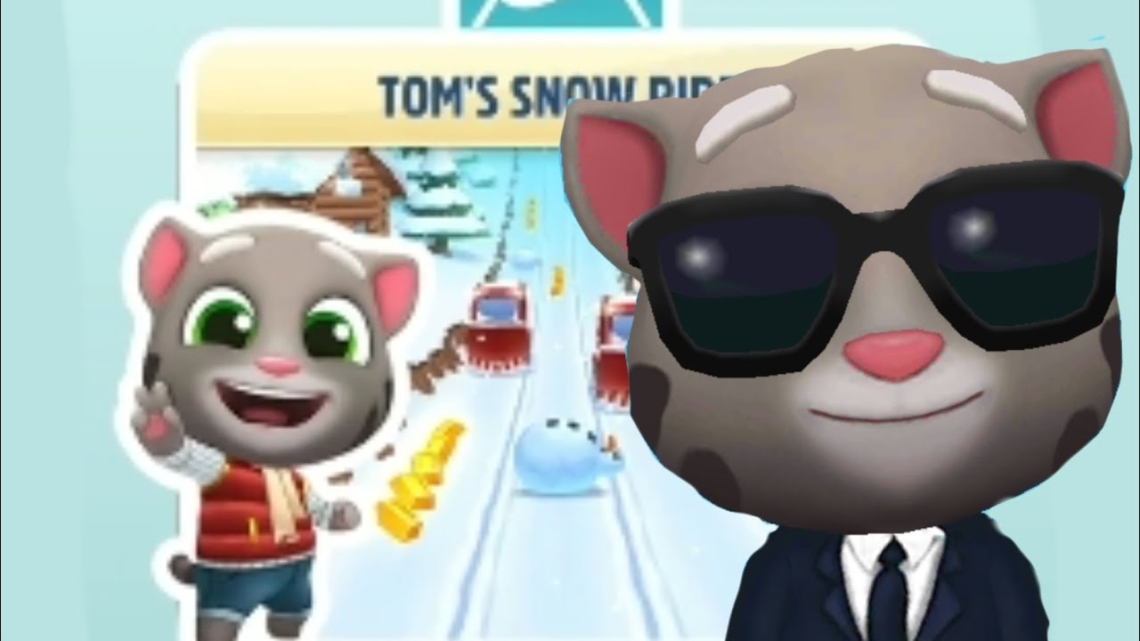 TALKING TOM GOLD RUN 2023 unlocked tom snow ride#1
