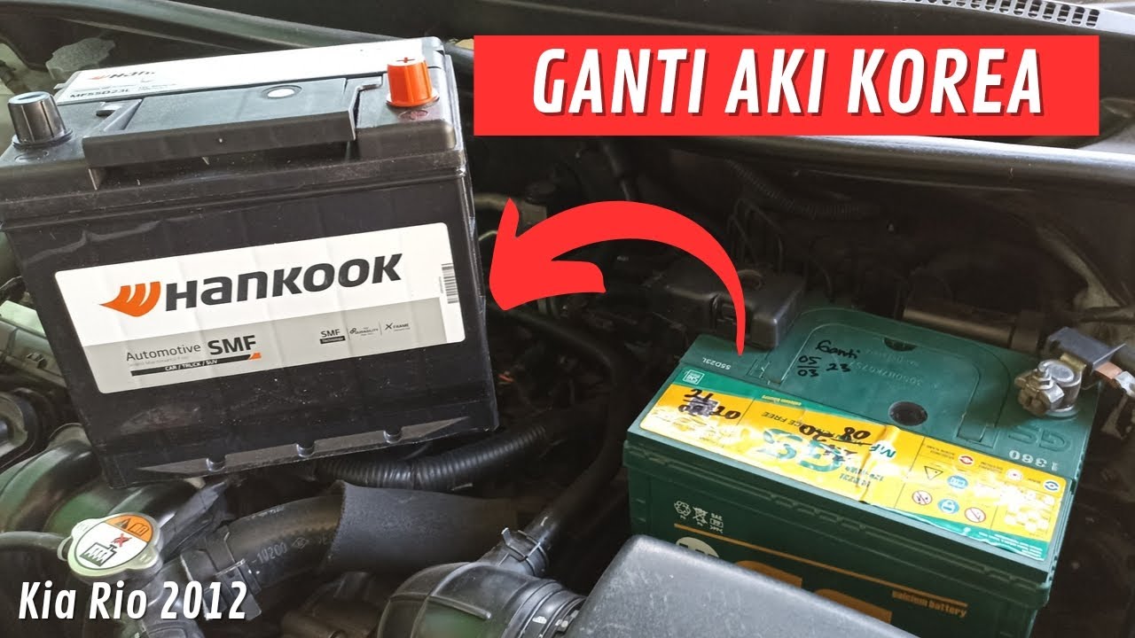 Cara Ganti Aki Kia Rio | Battery Replace on Kia Rio | Aki Hankook Aki GS Astra