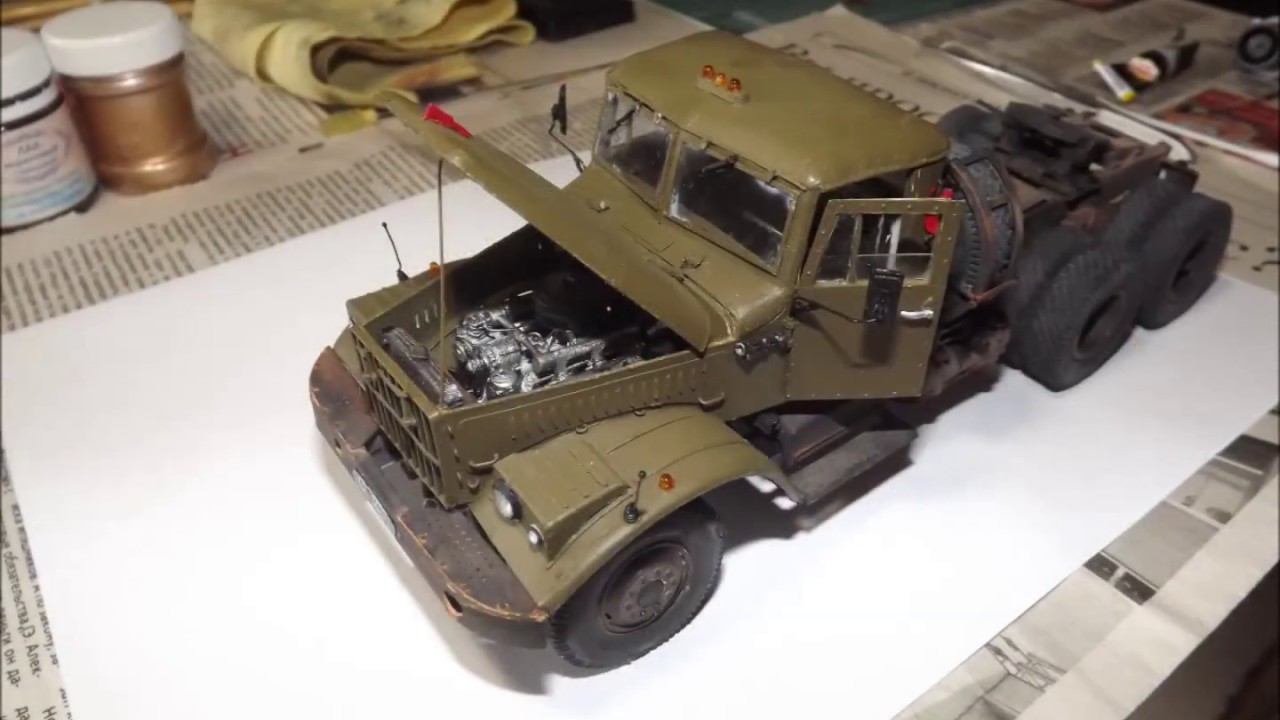Сборка бумажной модели авиационного топливозаправщика ТЗ-22