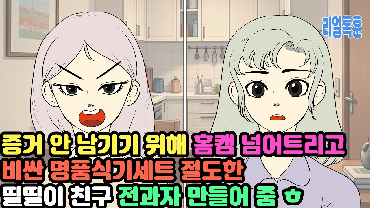 증거 안 남기기 위해 홈캠 넘어트리고 비싼 명품식기세트 절도한 띨띨이 친구 전과자 만들어 줌 ㅎ