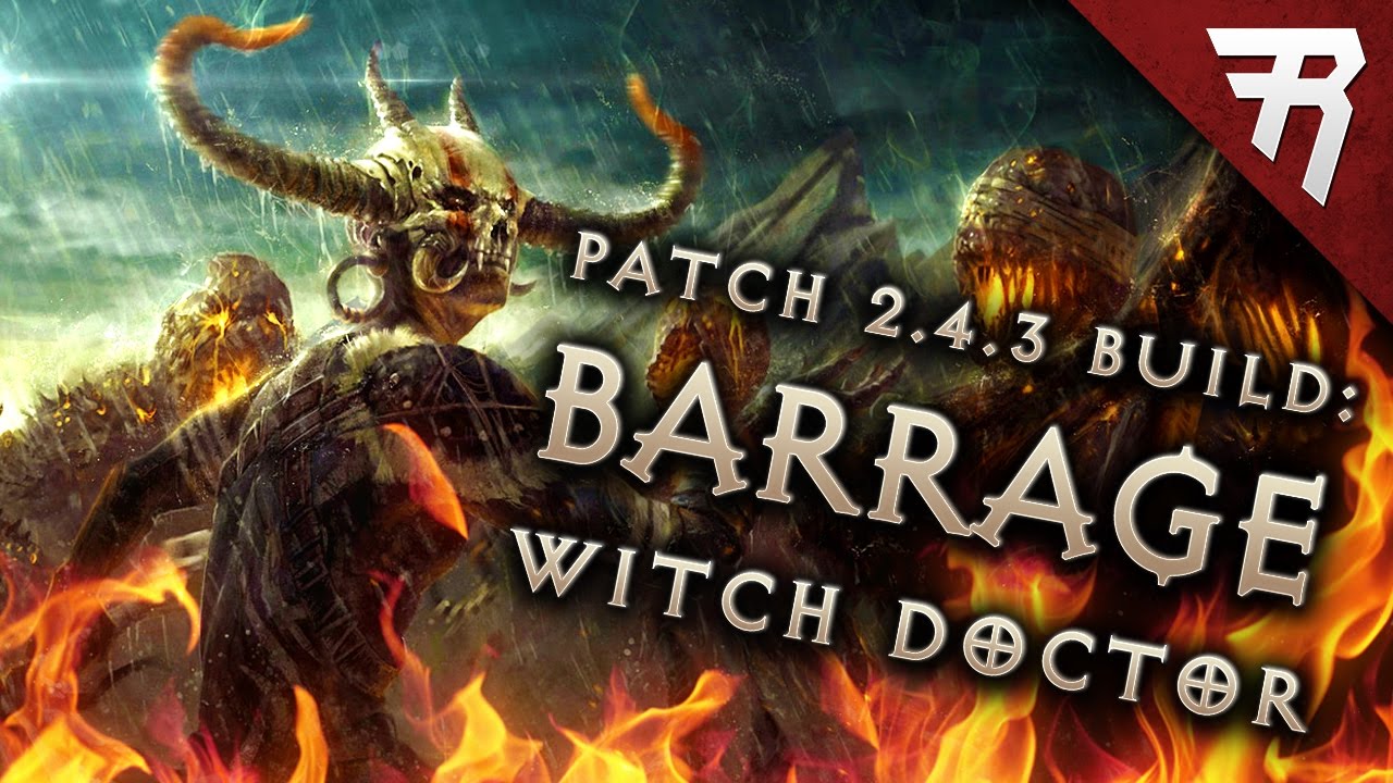 2.6.4 Witch Doctor Spirit Barrage Build - Diablo 3 Reaper of Souls PTR GR 112+ (Season 16)