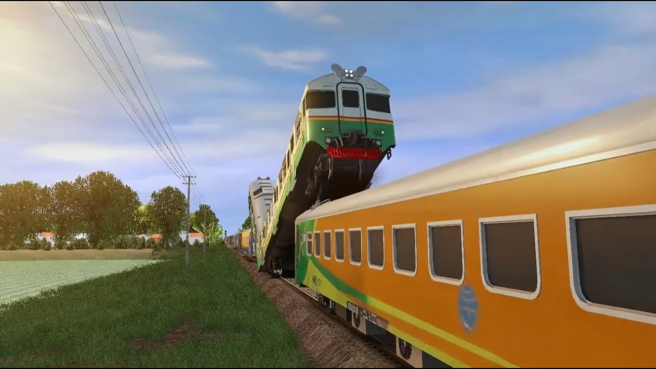 Kereta Api Lompati Gerbong #keretaapi #keretaapiindonesia #train