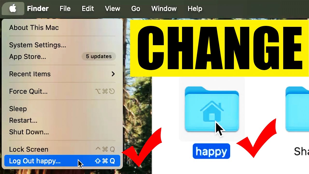 How To Change Mac Username & Home Folder Name