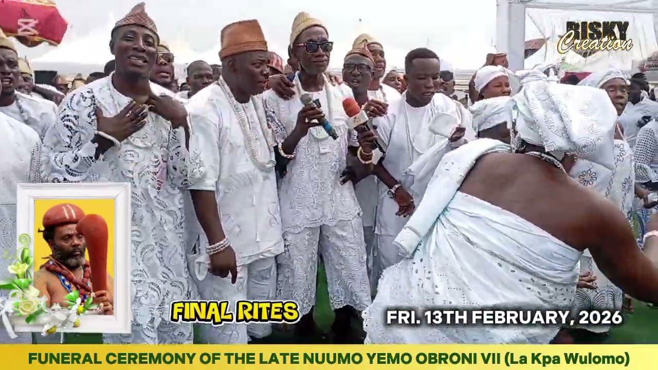 Final funeral rites of the late NUUMO YEMO OBRONI VII (La Kpa Wulomo)