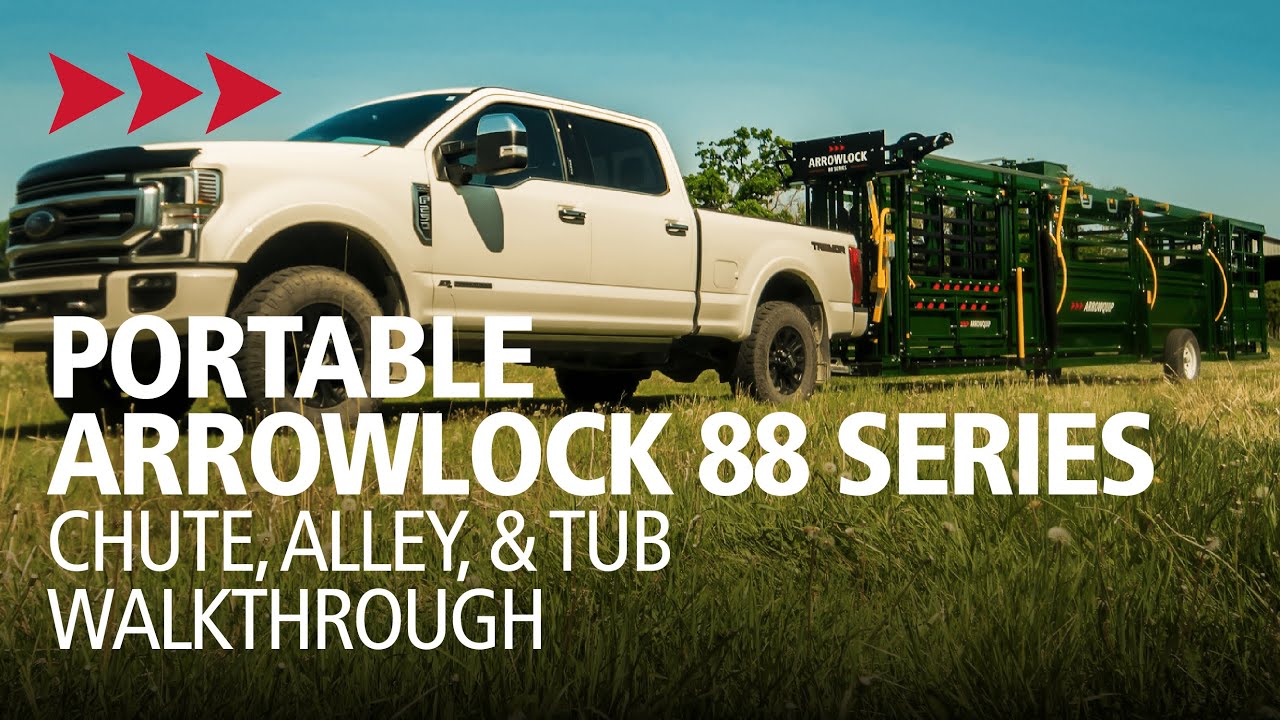 Arrowlock 88 Series Portable Squeeze Chute, Alley & Tub Walkthrough | Arrowquip
