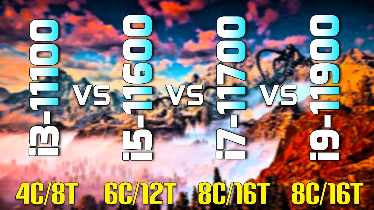 Core i3 11100 vs Core i5 11600 vs Core i7 11700 vs Core i9 11900 | PC Gameplay Tested