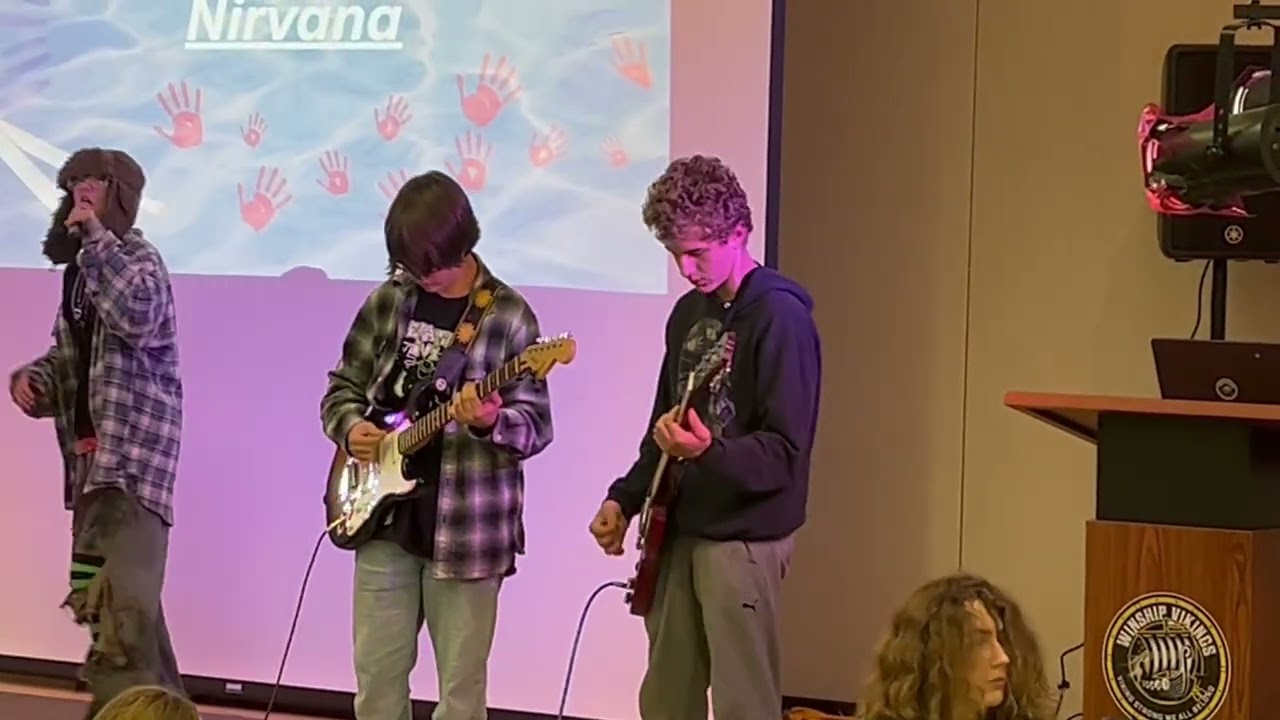 Our band playing territorial pissings for our school talent show