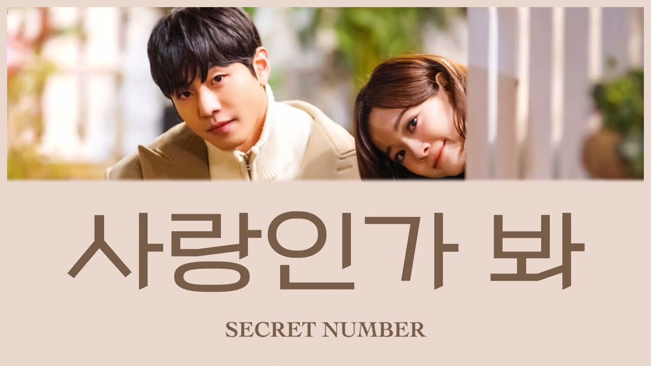 사랑인가 봐(愛みたい) - SECRET NUMBER (社内お見合い OST) カナルビ 日本語字幕
