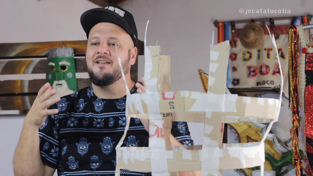 Vídeo Oficina 1 -Bonecão de Carnaval  / Como fazer um bonecão ou Pereirão Parte 2